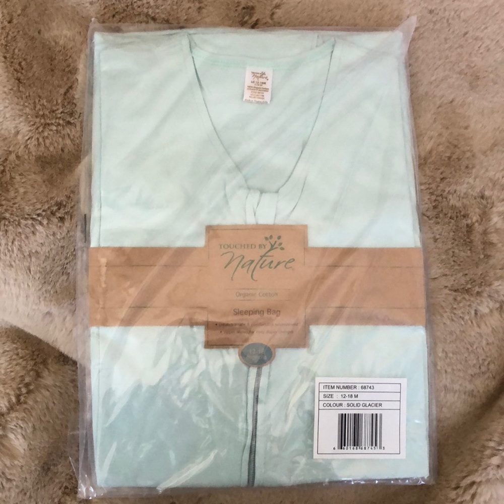NWT Organic Cotton Baby Sleep Sack 12-18 mo.